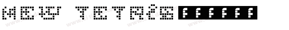 NEW TETRIS字体转换